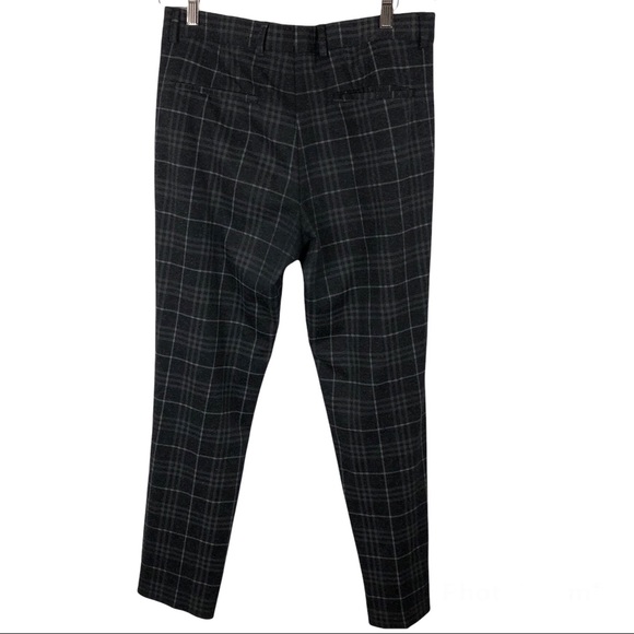 ZARA MAN Mens Plaid Flat Front Slim Dress Pants Size 31 - Picture 11 of 11